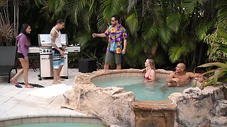 Bailey Brooke's Blonde Wet Passion in a Forbidden Poolside Rush