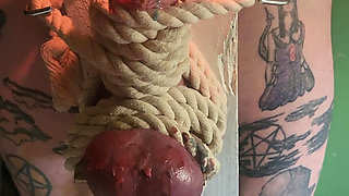 Goode Girl Flogging Balls by Candle Light Pt2