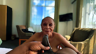 Granny Came to My Room so Horny and Wanted to See My Dick so Bad She Ended up Fucking Me