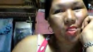 Filipina Elvie M. Flashes Tiny Asian Boobs on Webcam