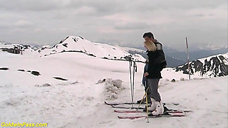 Anal fuck therapy in the snow