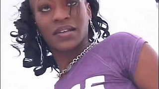 Beautiful Young Black Ass Fucked and Cumshot in Mouth by a Monster Black Cock