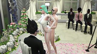 Dragon Ball Pornography Epi 24 Hermosa Esposa Recien Casada en su Boda le toman fotos eroticas al frente de su Marido Cornudo follada p