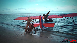 Caylian Curtis Fucks a Pilot on a Secluded Island Beach