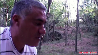Italian Amateur: Slutty MILF Gets Ass Fucked in the Woods