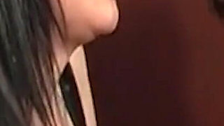 Mature Brunette MILF Sucks Gloryhole Cock Hard