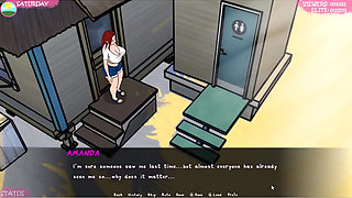 Lust Town - Lt - Gameplay - Roleplay - Nudity in Beach - Saggy Breast Topless with Big Nipples - Teasing Stranger in the Beach