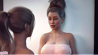 Awam 2 - a Wife and Stepmother - S2 - Part 4a - Sofia Gets Deliciously Filthy with Girls in the Sauna.