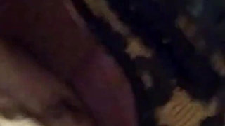 Ebony wife sucks two cocks to get sperm for her tits