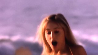 Massive titted teen shows her hairy cunt