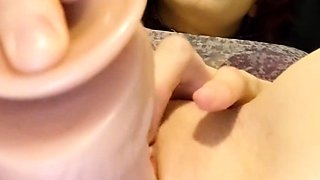 Close up solo beauty toying ass