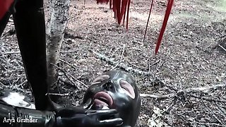 Latex Fetish Play With Rubber Doll