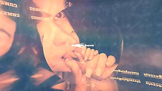 Brunette Celestina Blooms Gags on Big Cock at Glory Hole