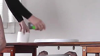 Dyanna Smokes on Her Live Toilet