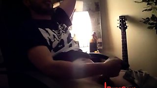 Big-Cock Twink Helps Buddy in Dorm with Late-Night Blowjob