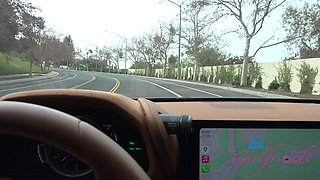 POV Date Night Roadhead with Amateur Cecelia Taylor - She Gives Amazing Blowjob in the Car