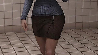 Project Myriam #6 - Big Boobs Milf Gets Fuck in Toilet - 3d hentai game