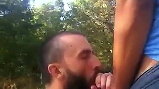 Big Cock Blowjob Outside