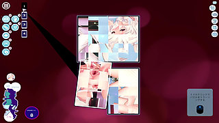 #3 [Mosaic Neko Wife 4] I will see more and more girls cosplaying and nakedness! Eroge where you complete puzzles and interact with girls!