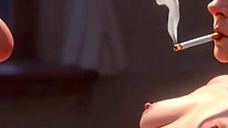 Granny Smoking Through Hairy Pussy - Orgasmic Bondage