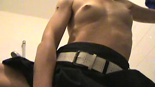 Teen pussy fucked by a cucumber