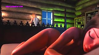 Magic Hentai Sex Parody - Big Tits Teen Gets Anal Creampie in 3D Animation
