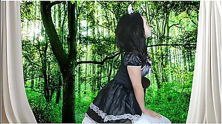 Maid Masturbates While Being Restrained