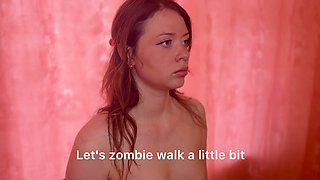 From Annoying Teacher to Controlled Naked Zombie Doll: Ass Fingering Cat Walk Striptease