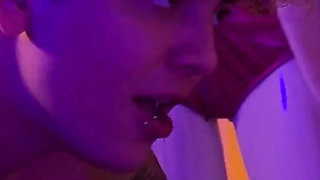 The Latina Brunette Performed a Striptease and Gave a Delicious Blowjob to Seduce the Old Cuckold