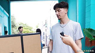 An awesome sex in the cowgirl pose with a hot busty blonde Gypsy Rose