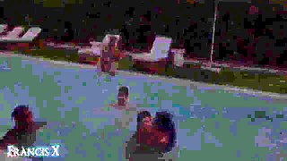 Outdoor Gangbang 9 Guys Fuck 2 Sluts In Lingerie With Anal And Dp - Sara Retali, Francis X And Brady Bud