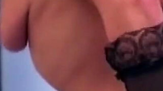 Blonde Hottie Stretches Wide with Dripping Bottle Insertion
