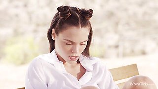 WOW Girls featuring Elizabeth T's real masturbation scene