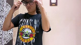 Cute curly brunette solo webcam masturbation