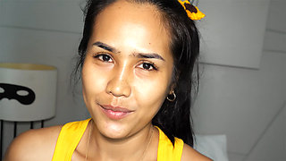 Thai MILF wife best POV blowjob video