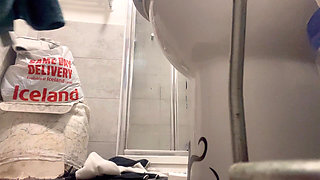 Giantess Tiny Man Watches Wash and Wank