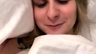 Aoife Bee Flashing Tits From The Bed