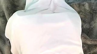 Innocent Hijabi addicted to white cock