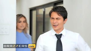 Chloe Surreal is tired of her relationship, fortunately she finds 2 flapping dongs waiting to fuck her - brazzers