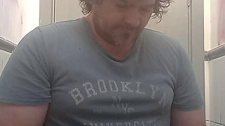 Bear in Chastity Trying Public Exposure