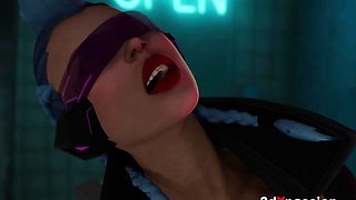 Neon Rave Hoe Bonny – Suck off in douche, deep wet screw & grubby money-shot