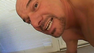Horny blonde teen enjoys blowing a hard cock