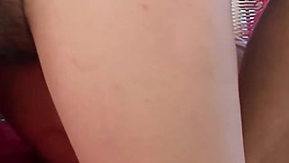Hairy Pussy Brunette Nerdy Girl with Sexy Glasses Want Hot Cock