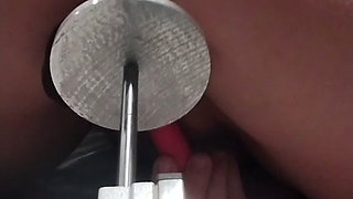 POV View of Behind My Fucking Machine Stretching My Pussy