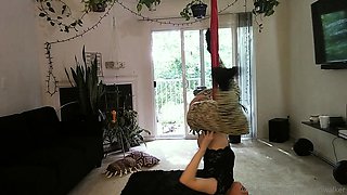 Blonde amateur chick in solo bdsm