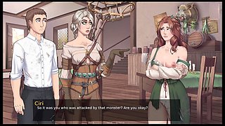 Cartoon movie, big boobs blonde, sexy but