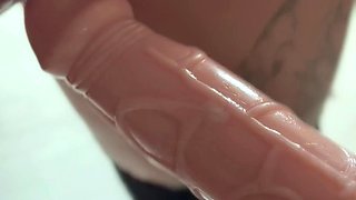 The blowjob ended with a fucking machine fucking my pussy