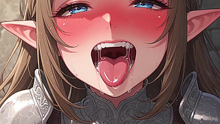Cute anime warrior Girl , in troy in a side street