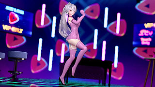 [mmd] Haku -i Will Be Yours Anal Plug Pussy Double Succubus Pattern Pink Erotic Fun Uniform