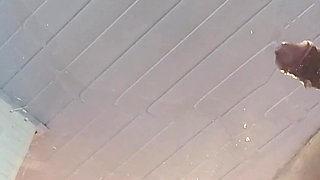 My Human Urinal Swallowing Urine on the Table and Sniffing Cum
